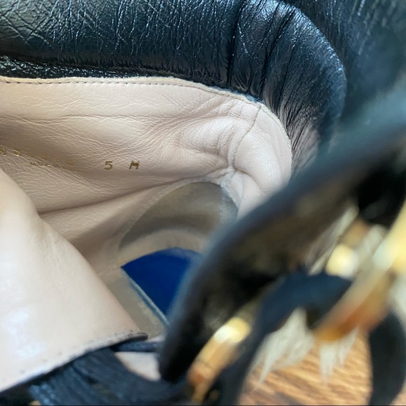 Stuart Weitzman Lexy Black Combat Boot Size 5 - Picture 8 of 13